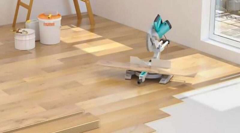 Installing laminate in kitchen